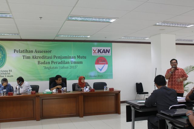 Pelatihan Asesor 1-2 Oktober 2015